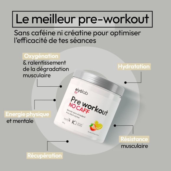 benefices pre workout sans cafeine