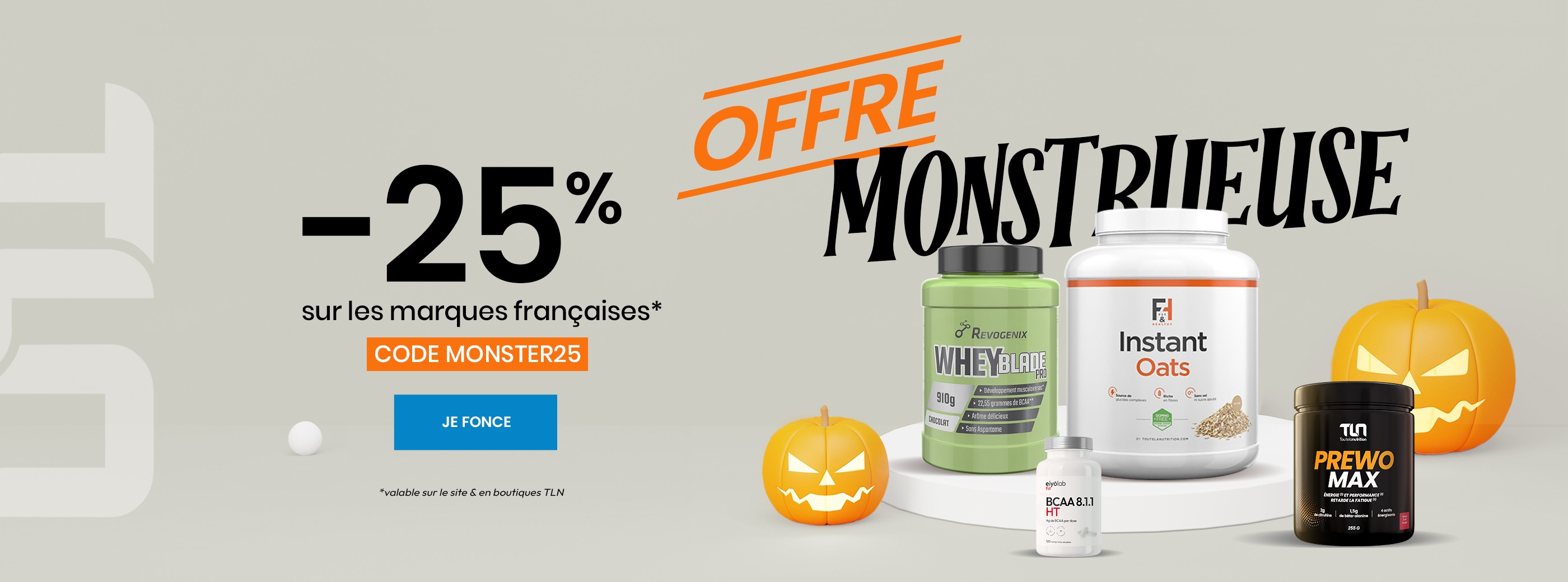 Offre halloween : -25% sur les marques exclusives françaises !